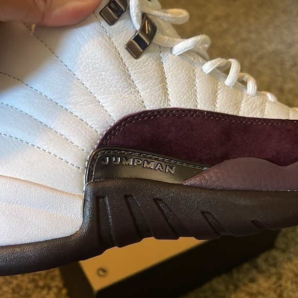 Nike Women's Air Jordan 12 Retro A Ma Maniere White Burgundy DV6989-100 US 6 - Picture 5 of 10